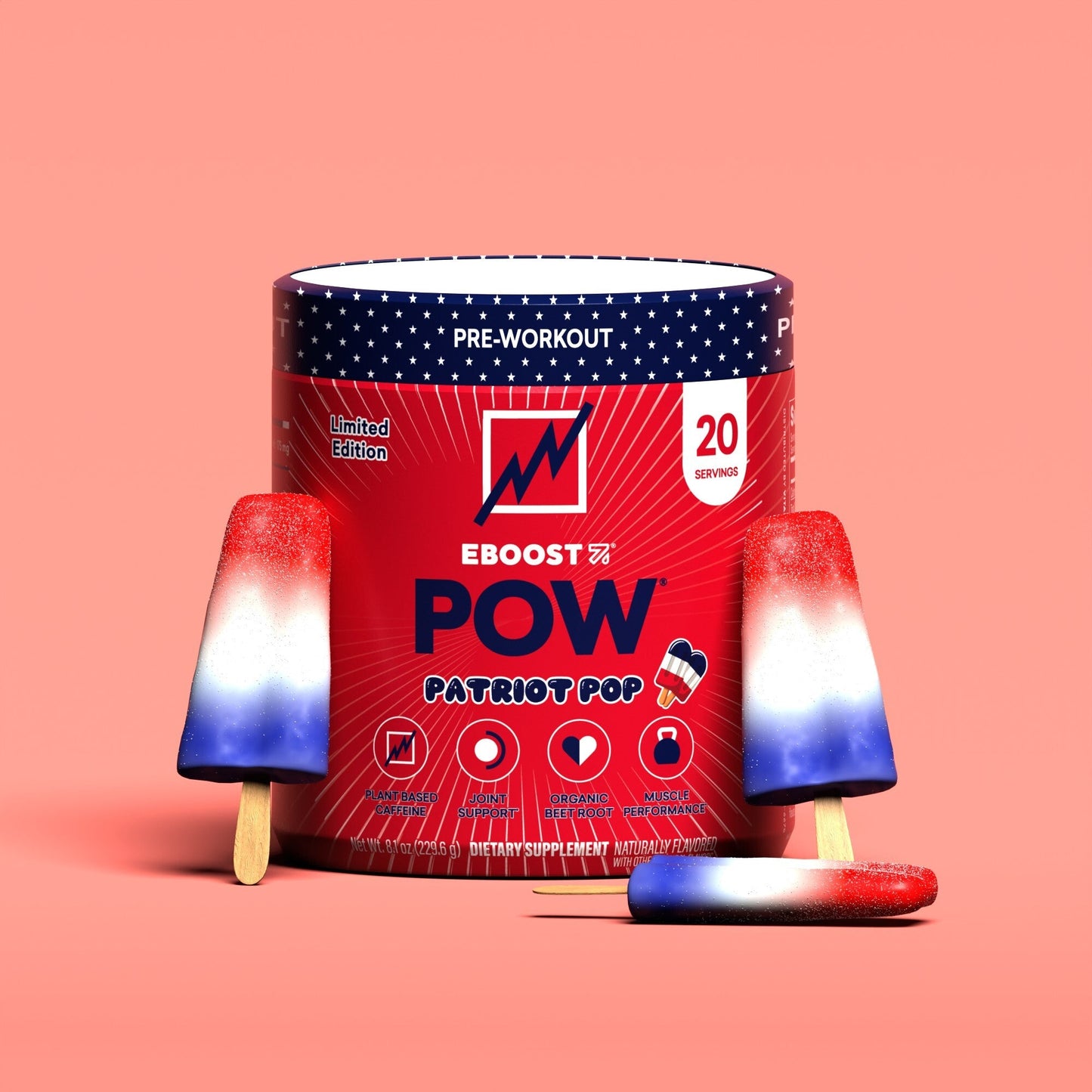 Patriot Pop / Tub (20 Servings)