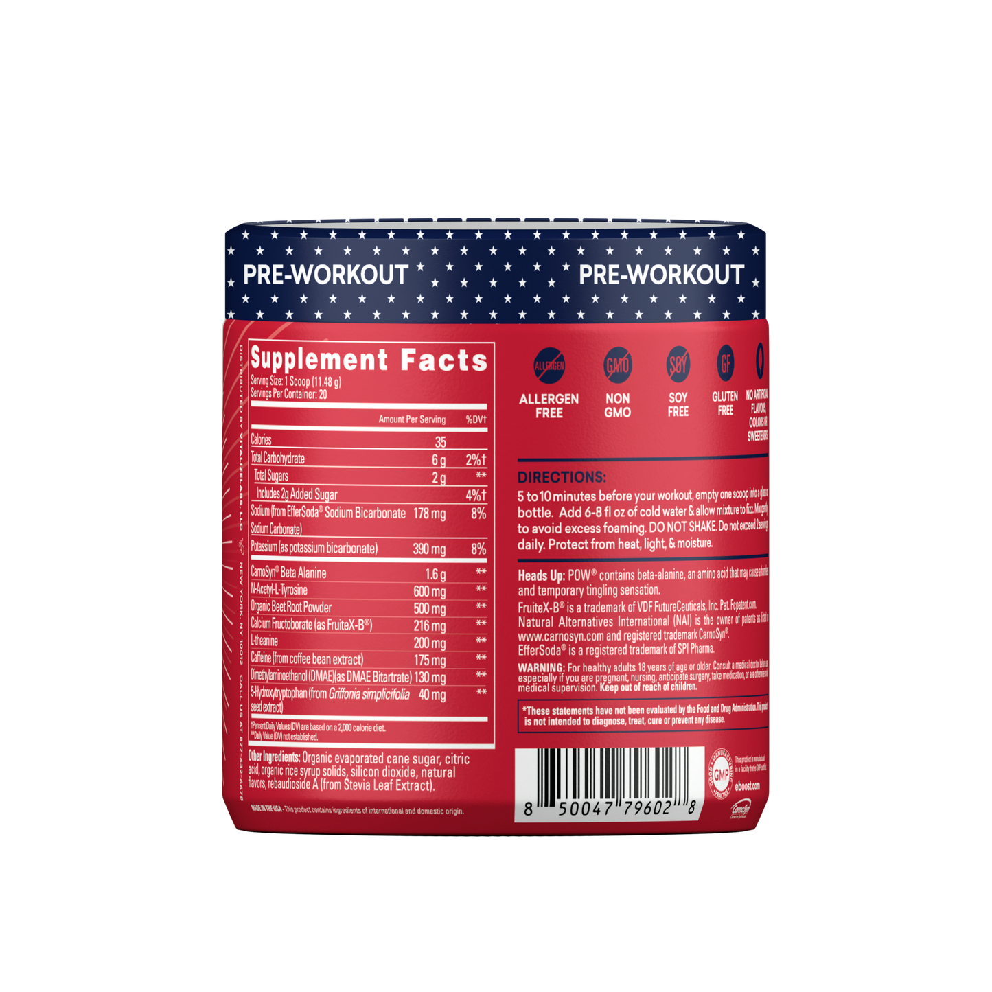Patriot Pop / Tub (20 Servings)