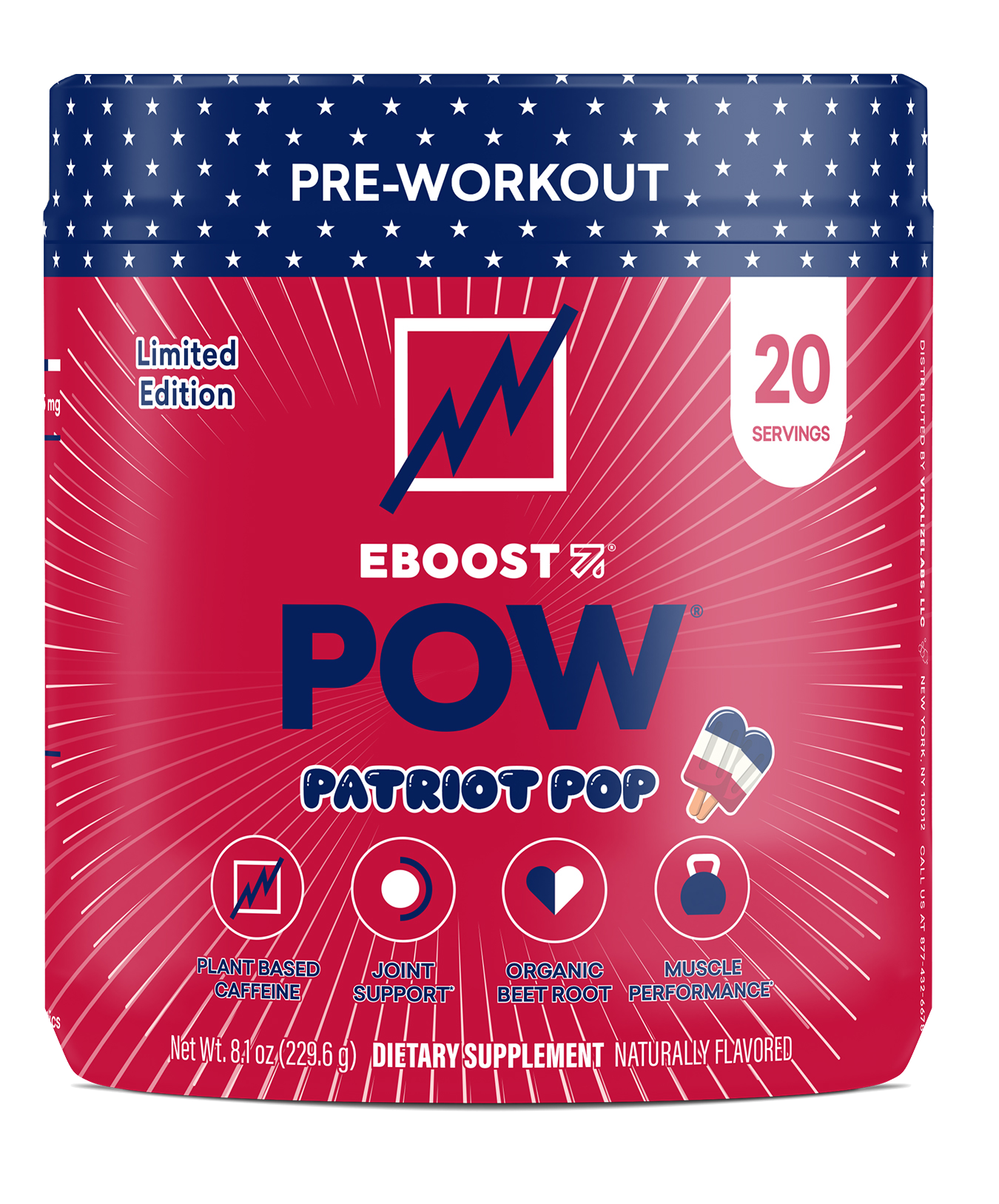 Patriot Pop / Tub (20 Servings)