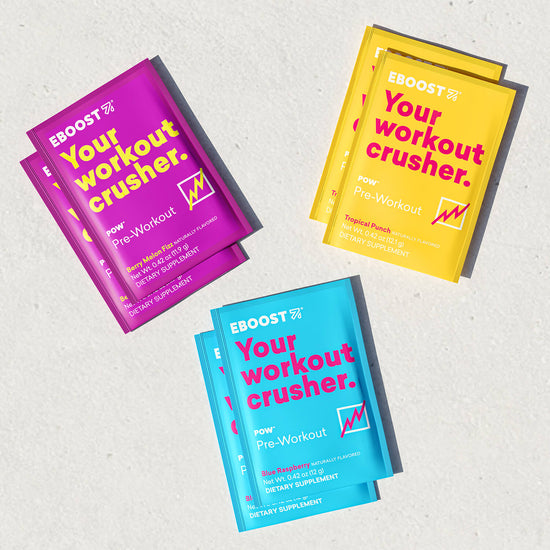 POW® Natural Pre-Workout Sample Kit - EBOOST