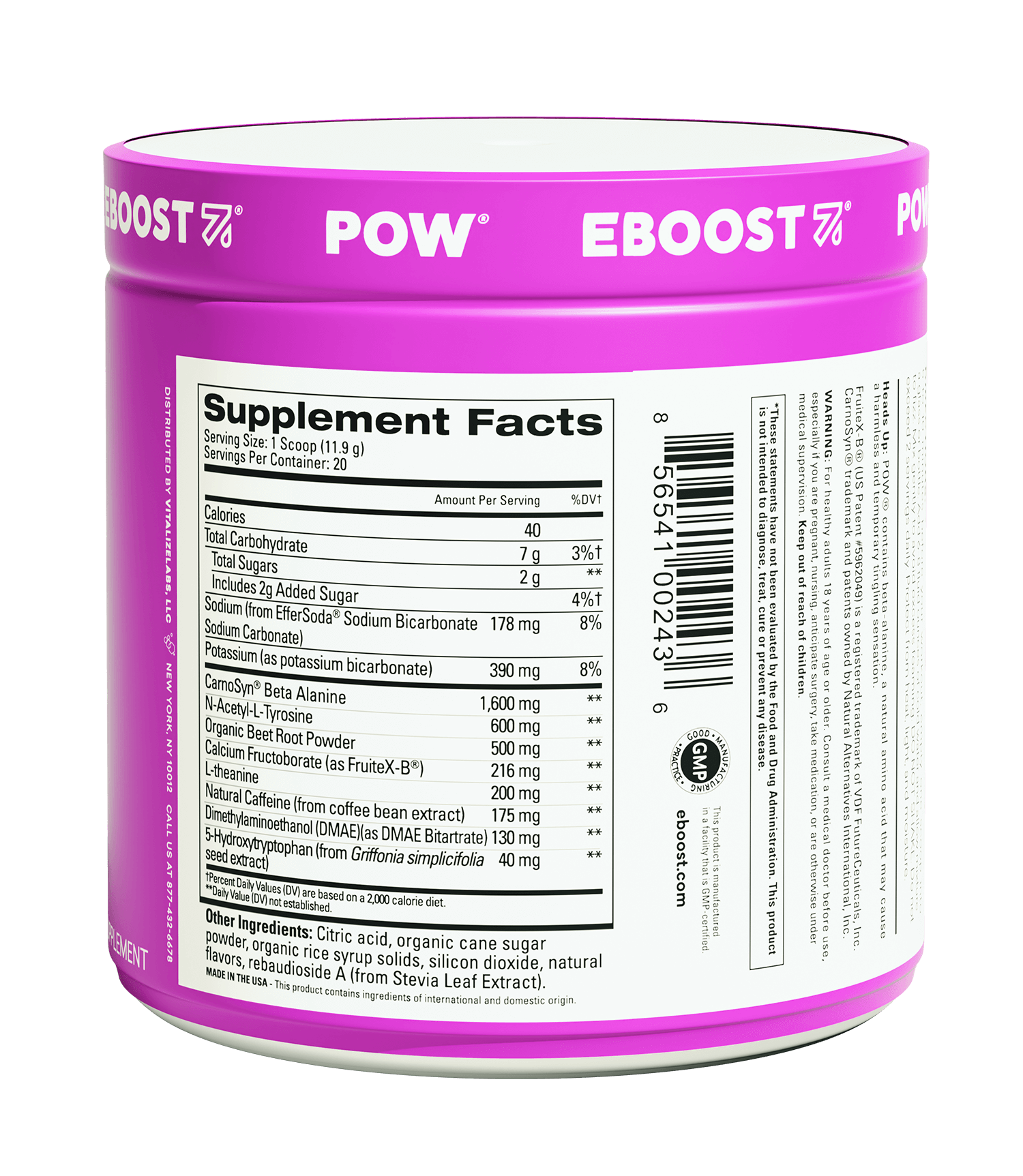 POW® Natural PreWorkout EBOOST